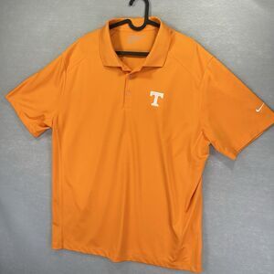 Tennessee Volunteers Polo Shirt Mens XL Orange NCAA Football Nike Golf Dri-FIT‎